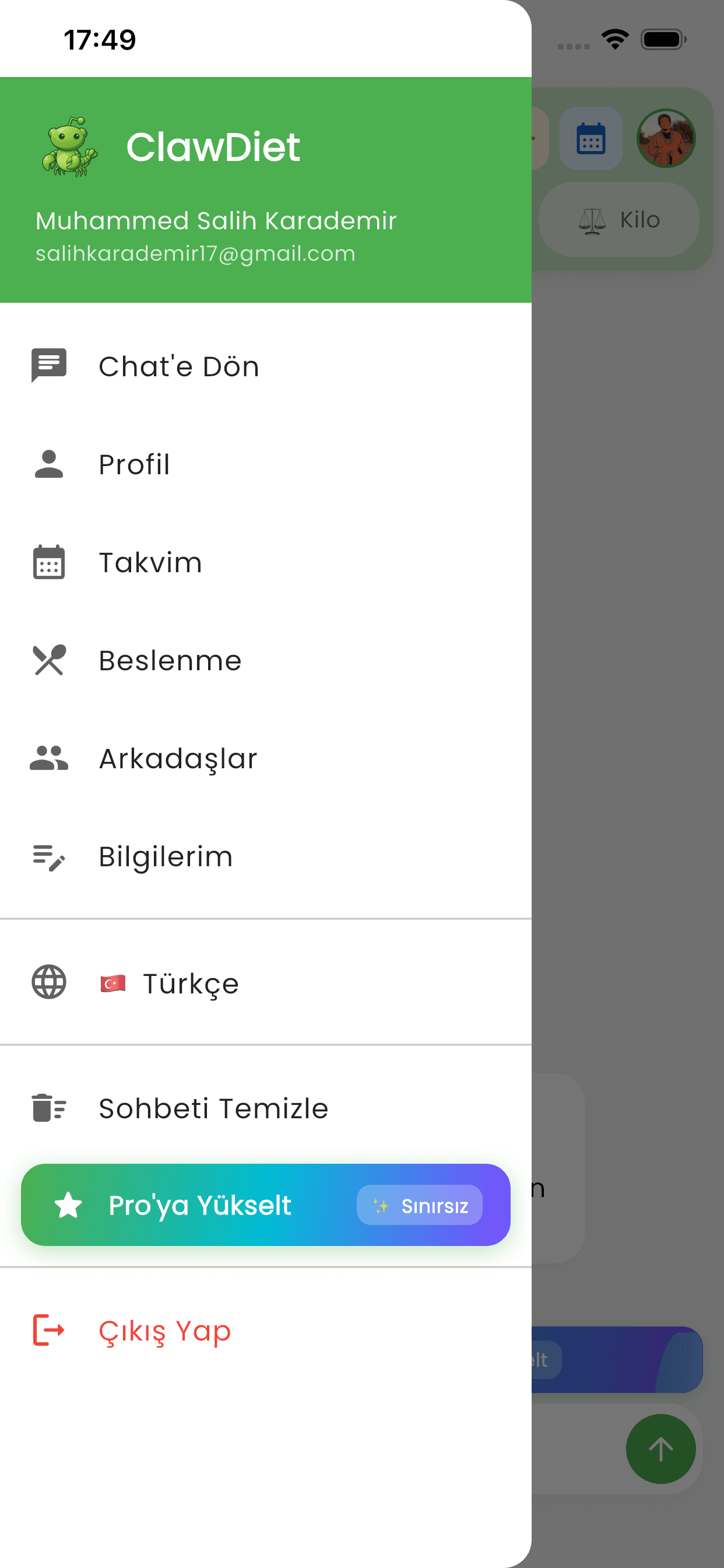 ClawDiet ekran görüntüsü 2